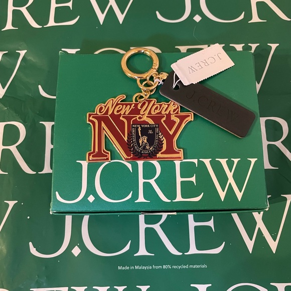 J. Crew NWT New York NY Bag Charm $49.50 Retail - Picture 5 of 8